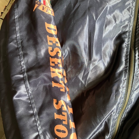 Vintage Operation Desert Storm Veteran Military Jacket Mens Large USA - Picture 5 of 8